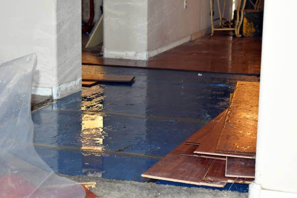 Professional Emergency Water Damage Restoration technician working in Portsmouth, RI